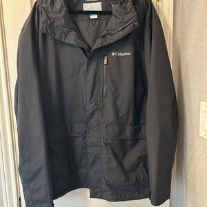 Columbia Black Raincoat Waterproof Outdoor Jacket
